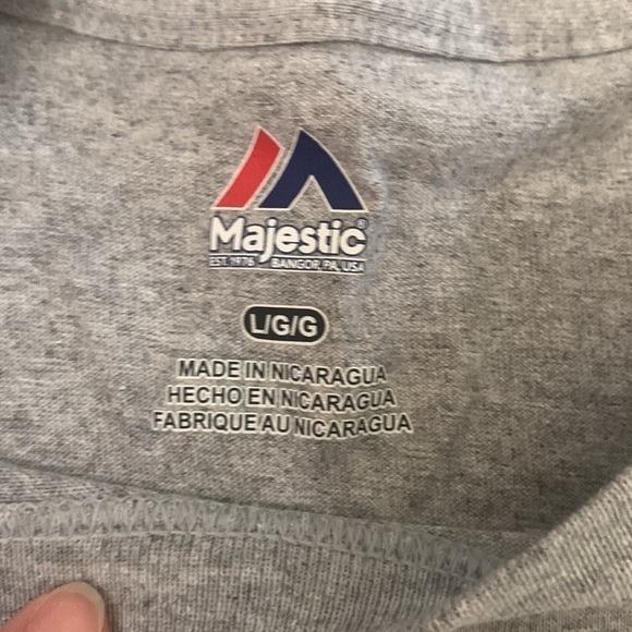 Chicago Cubs 2016 MLB Baseball World Series Champions Gray Tee Size L NWT - Picture 4 of 5